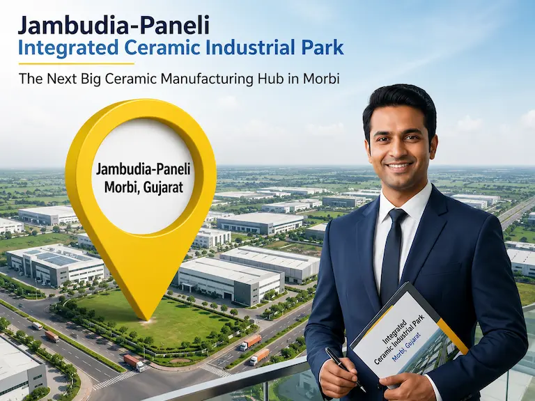 Get Industrial Plot in Jambudiya-Paneli GIDC – Morbi's 1,050-Acre Ceramic Mega Park